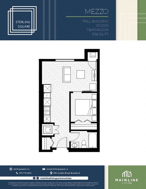 floor plan of a bedroom apartment